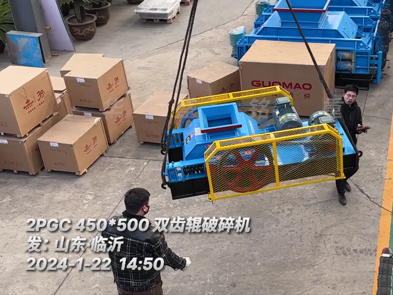 2PGC450X500马博（中国）官方入口助力山东临沂生石灰破碎项目